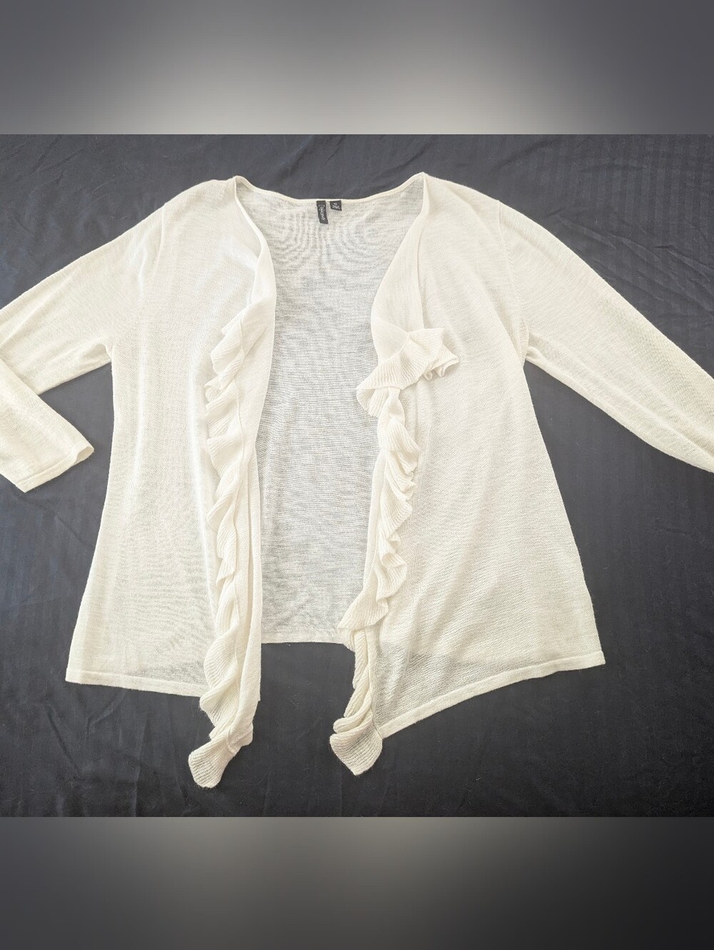 Relativity Ruffled Front Cardigan
